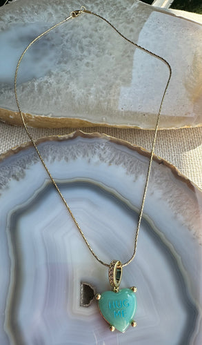 True Love and Hug Me pendant Necklace