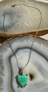 True Love and Hug Me pendant Necklace