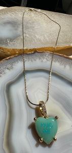 True Love and Hug Me pendant Necklace