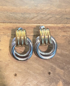 Golden and Silver Earrings