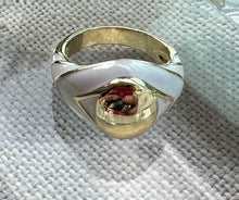 Load image into Gallery viewer, Solar Gaze Enamel Signet Ring