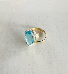 Gold Aquamarine RIng