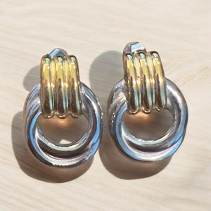Golden and Silver Earrings