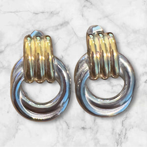 Golden and Silver Earrings