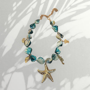 Blue Starfish Necklace
