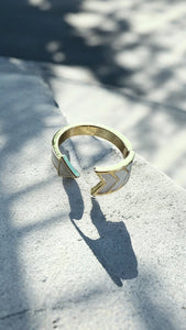 Solar Gaze Enamel Signet Ring
