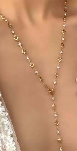 Lover's light Heart Chain Necklace