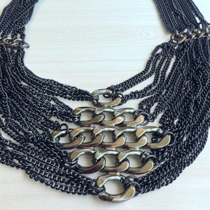 Amazonian Girl Chunky Chain Statement Necklace