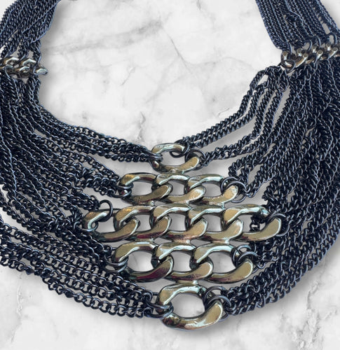 Amazonian Girl Chunky Chain Statement Necklace