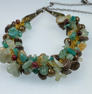 Multi Semi-Precious Stones necklace