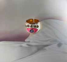 Load image into Gallery viewer, Ring - Enamel Pink and White Ring