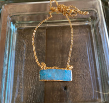 Load image into Gallery viewer, Druzy Bar Necklace