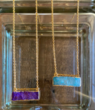 Load image into Gallery viewer, Druzy Bar Necklace