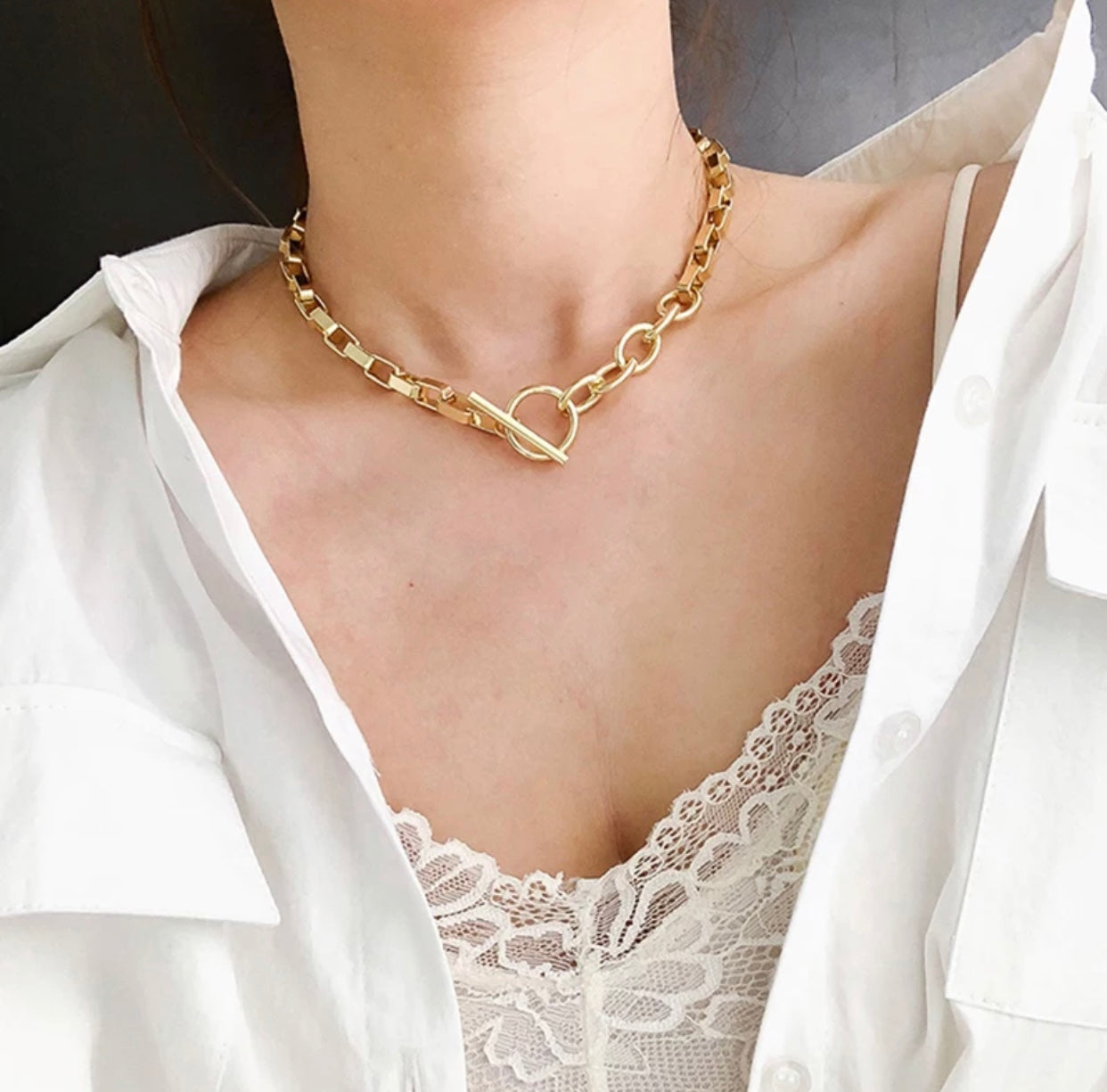 Link Golden Necklace