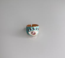 Load image into Gallery viewer, Ring - Enamel Turquoise Ring