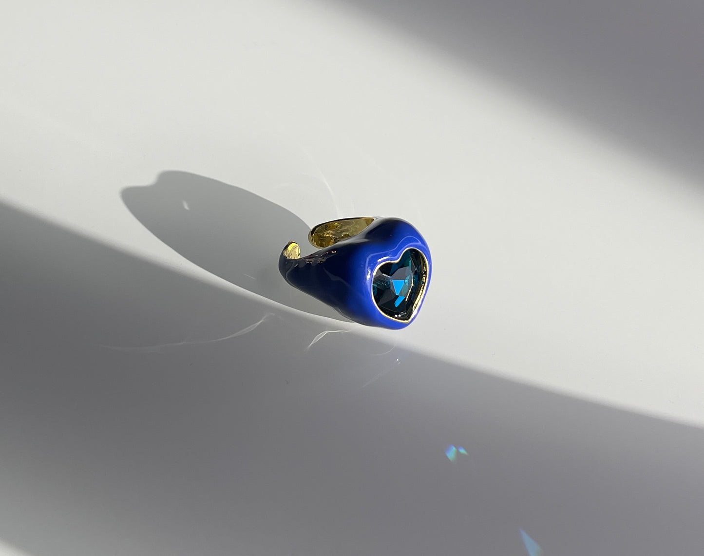 Enamel Blue Ring