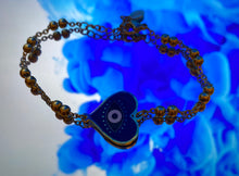 Load image into Gallery viewer, Blue Heart Bracelet