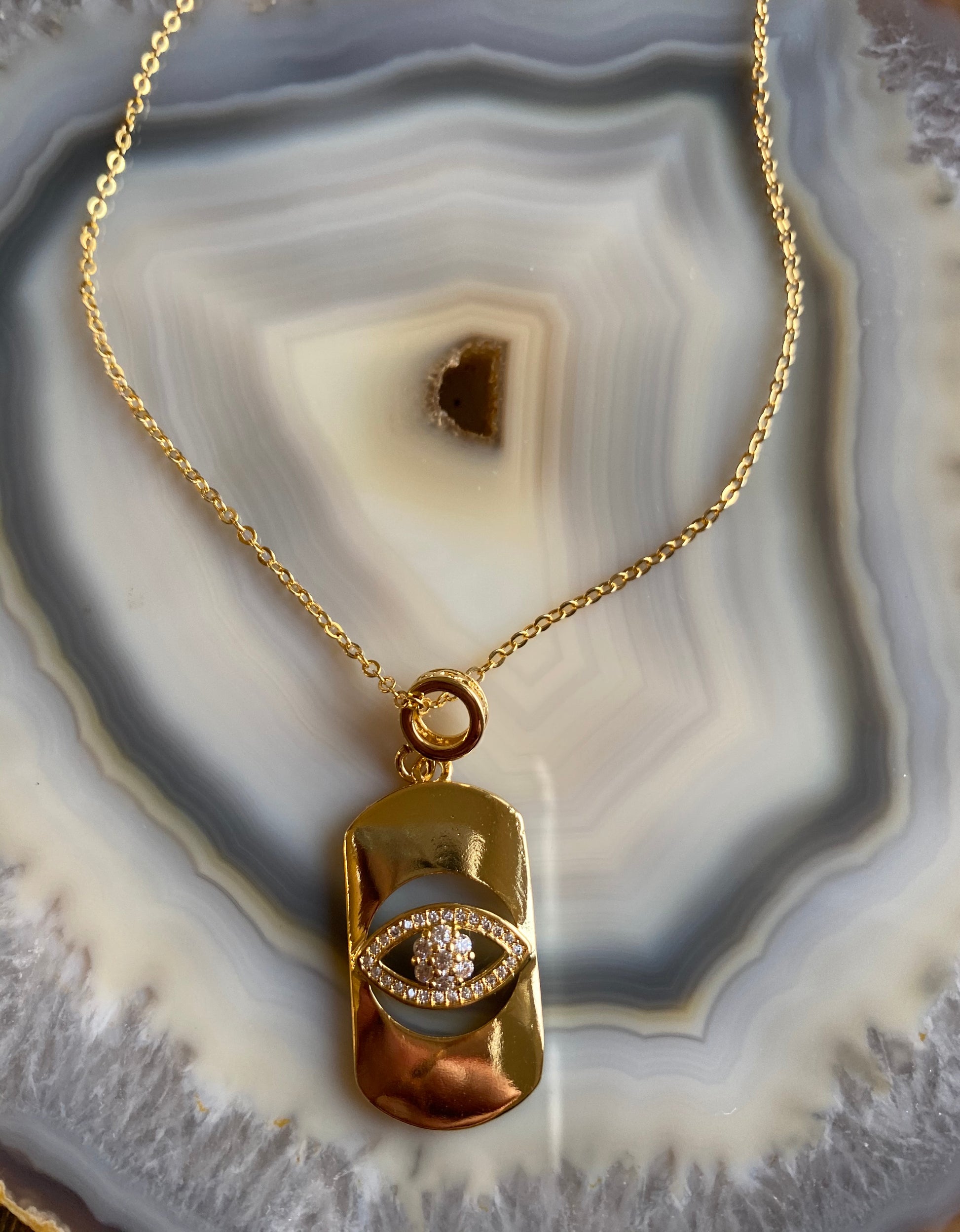 The Golden Evil Eye Necklace