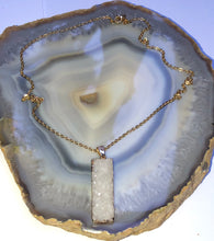 Load image into Gallery viewer, Druzy White Necklace