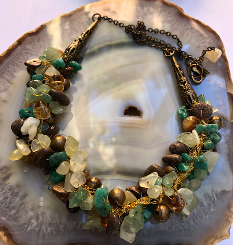 Multi Semi-Precious Stones necklace